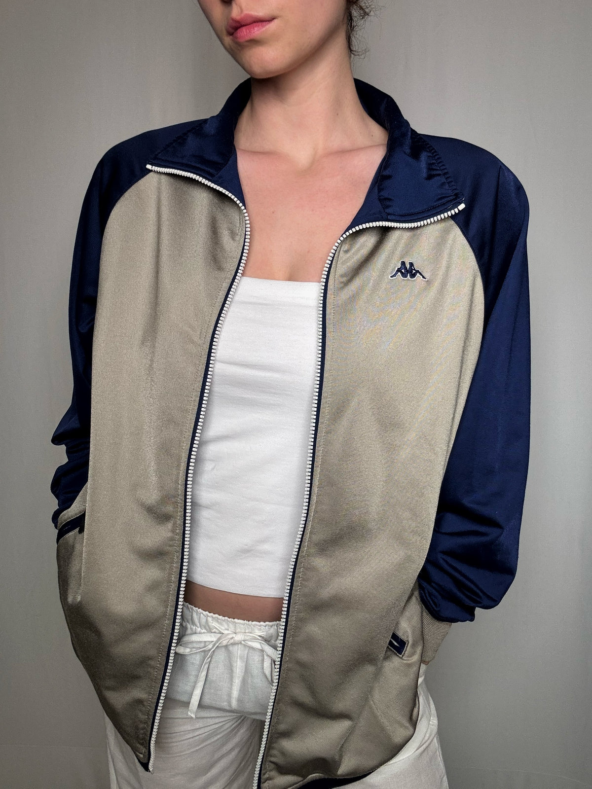 Jacket bicolore Kappa M vintage