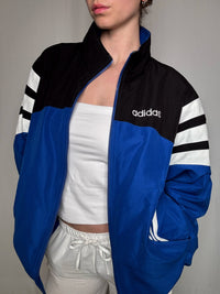 Jacket Adidas bleu/noir M vintage