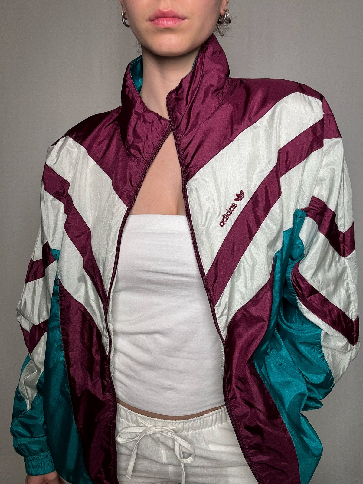 Jacket colorblock Adidas L vintage