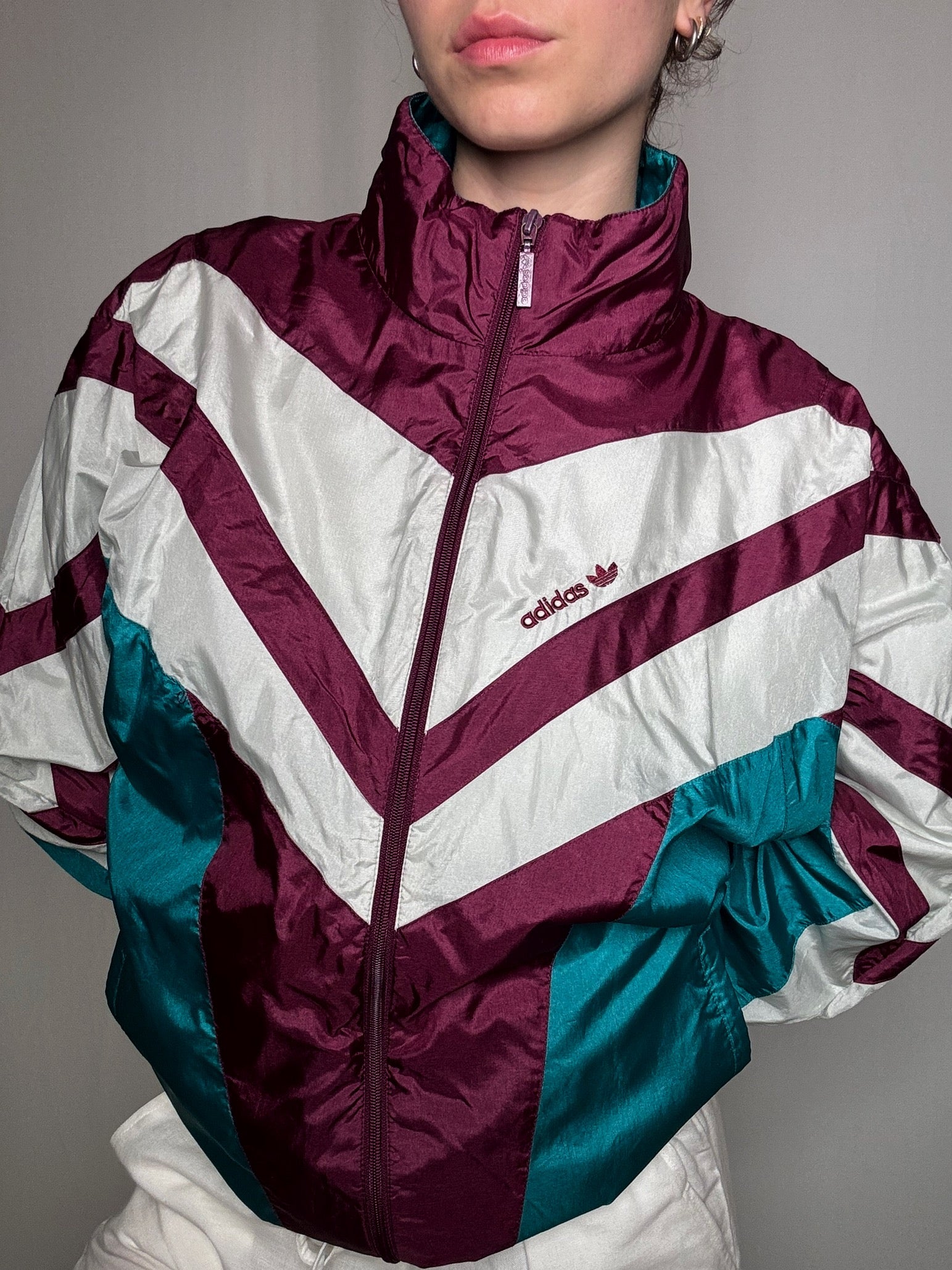 Jacket colorblock Adidas L vintage