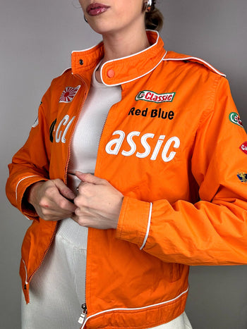 Veste de racing orange XL vintage