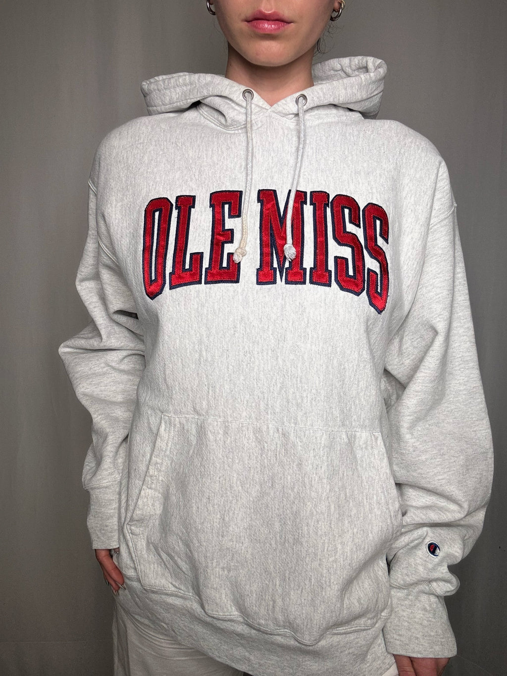 Sweat gris Champion x Olemiss