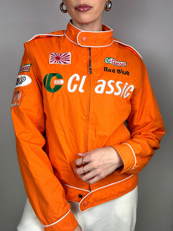 Veste de racing orange XL vintage