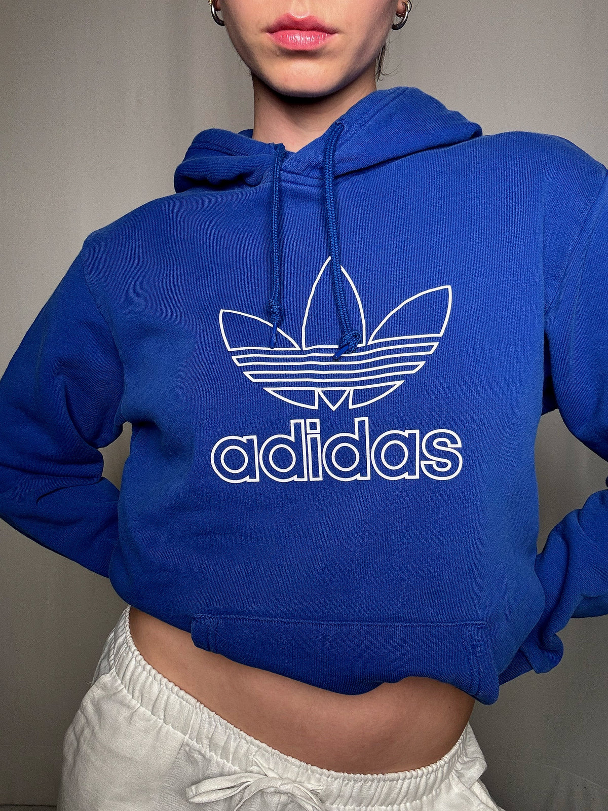 Sweat bleu roi Adidas M vintage