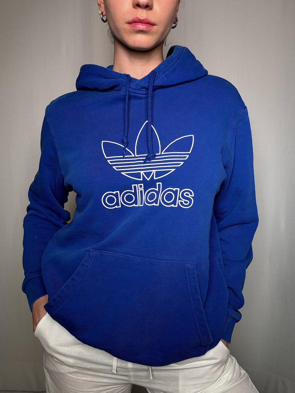 Sweat bleu roi Adidas M vintage