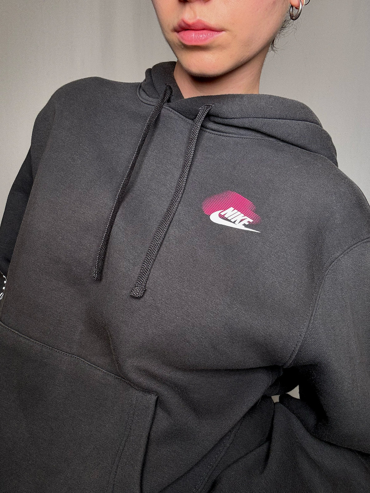 Sweat gris foncé Nike L vintage