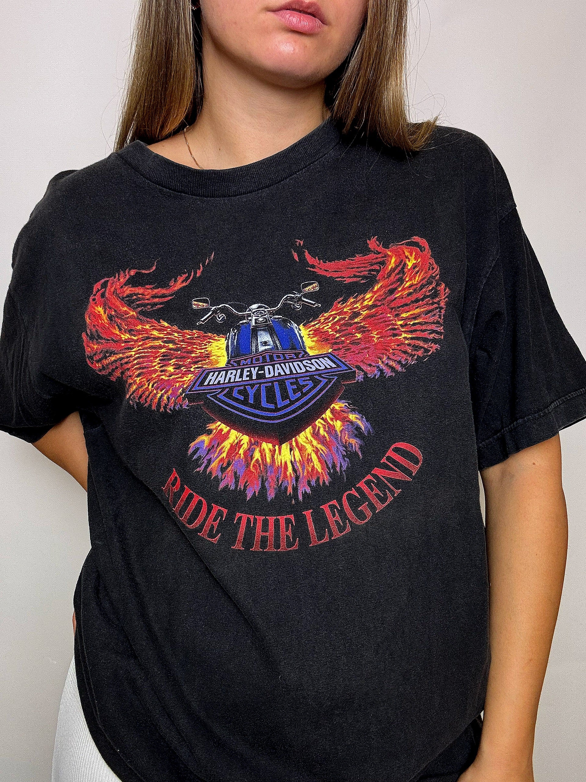 HARLEYD DAVIDSON XL Vintage schwarzes T-Shirt