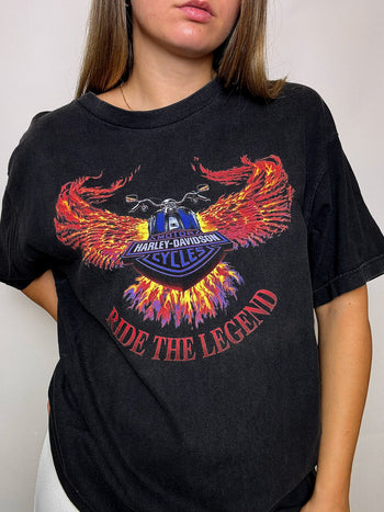 Tee shirt noir HARLEYD DAVIDSON XL vintage