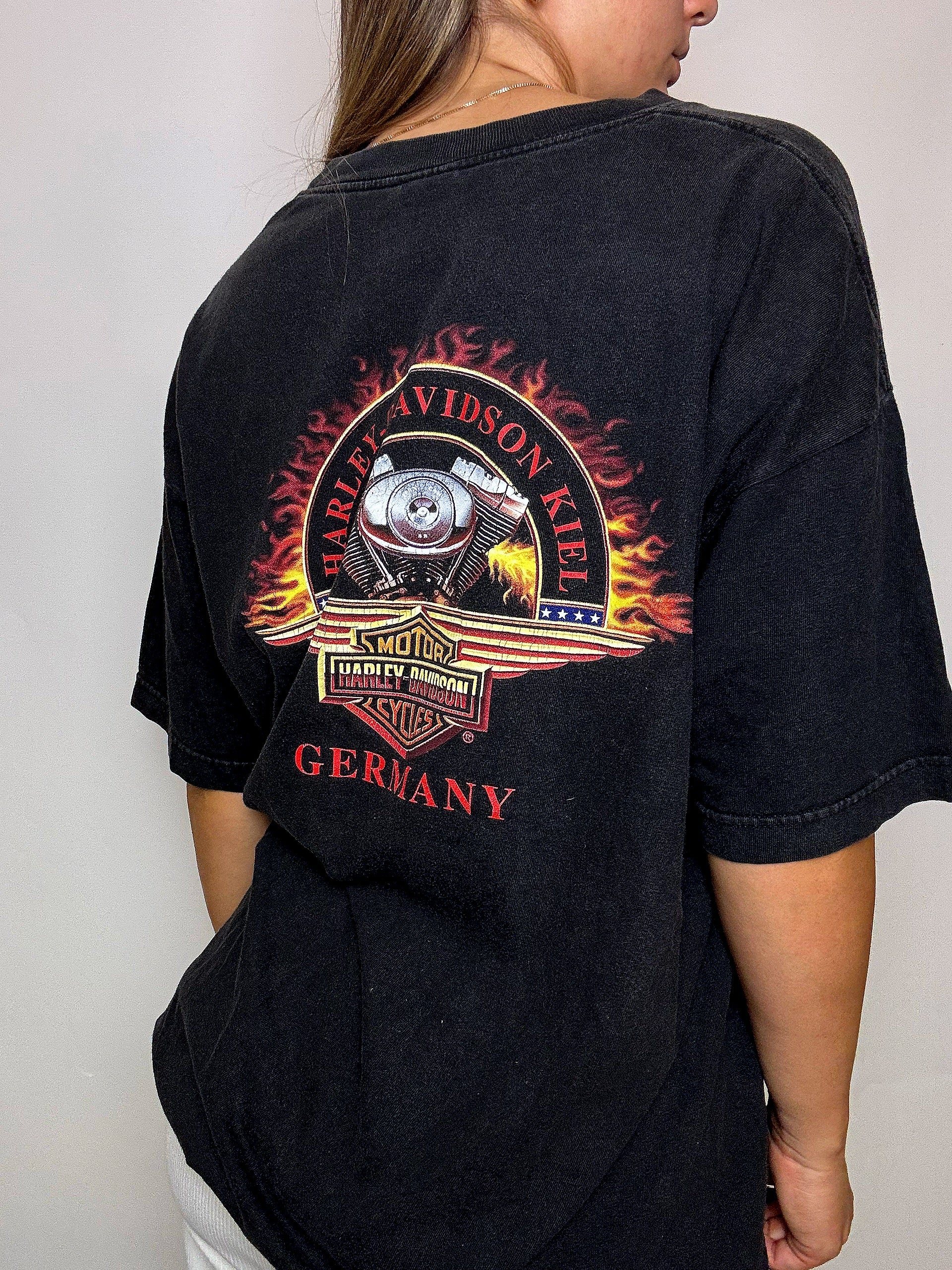 HARLEYD DAVIDSON XL Vintage schwarzes T-Shirt