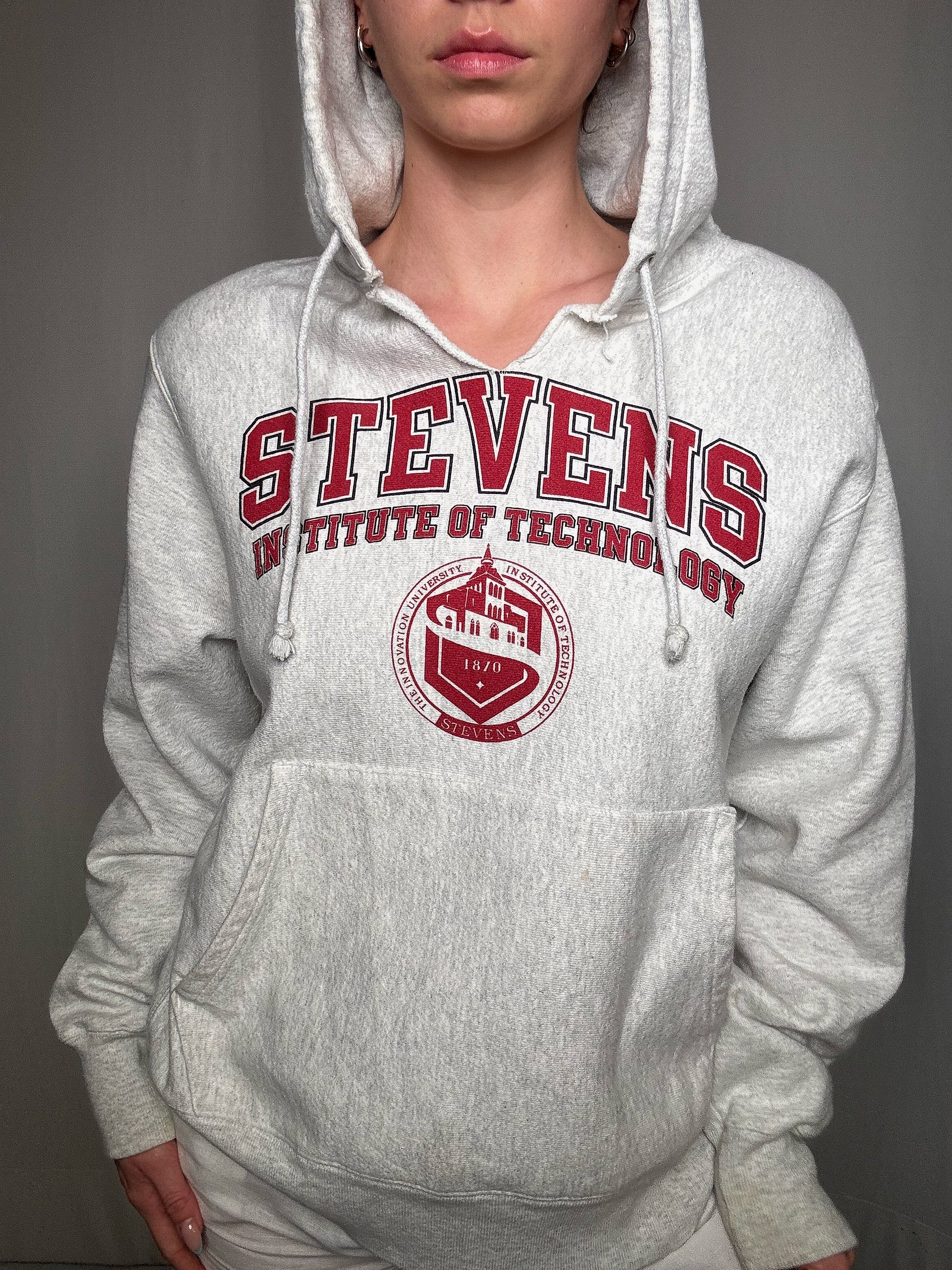 Sweat gris Champion x Stevens M vintage