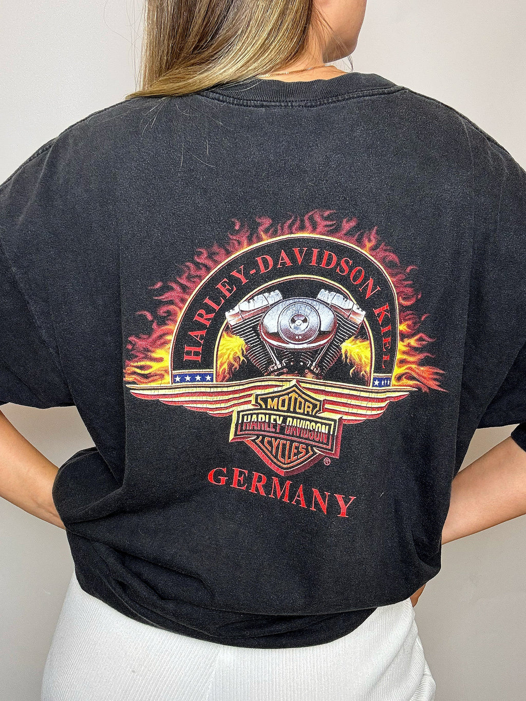 HARLEYD DAVIDSON XL Vintage schwarzes T-Shirt