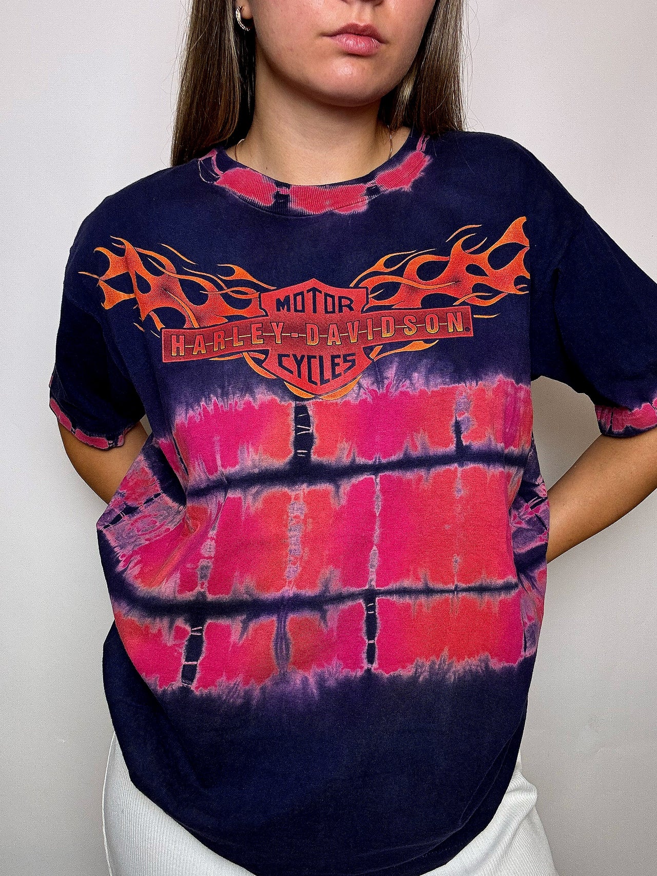 Tee shirt tie and dye HARLEY DAVIDSON M vintage