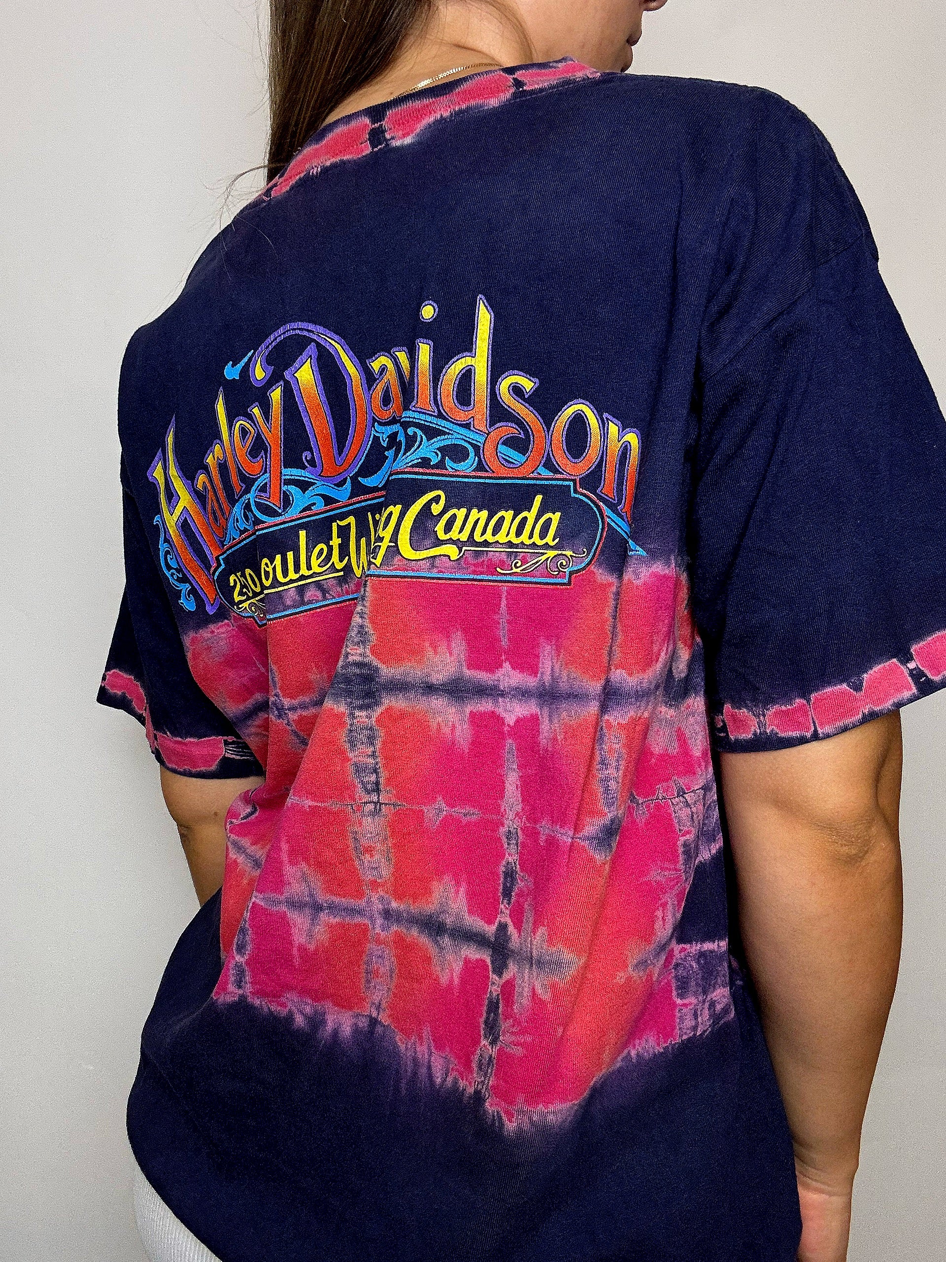 Tee shirt tie and dye HARLEY DAVIDSON M vintage