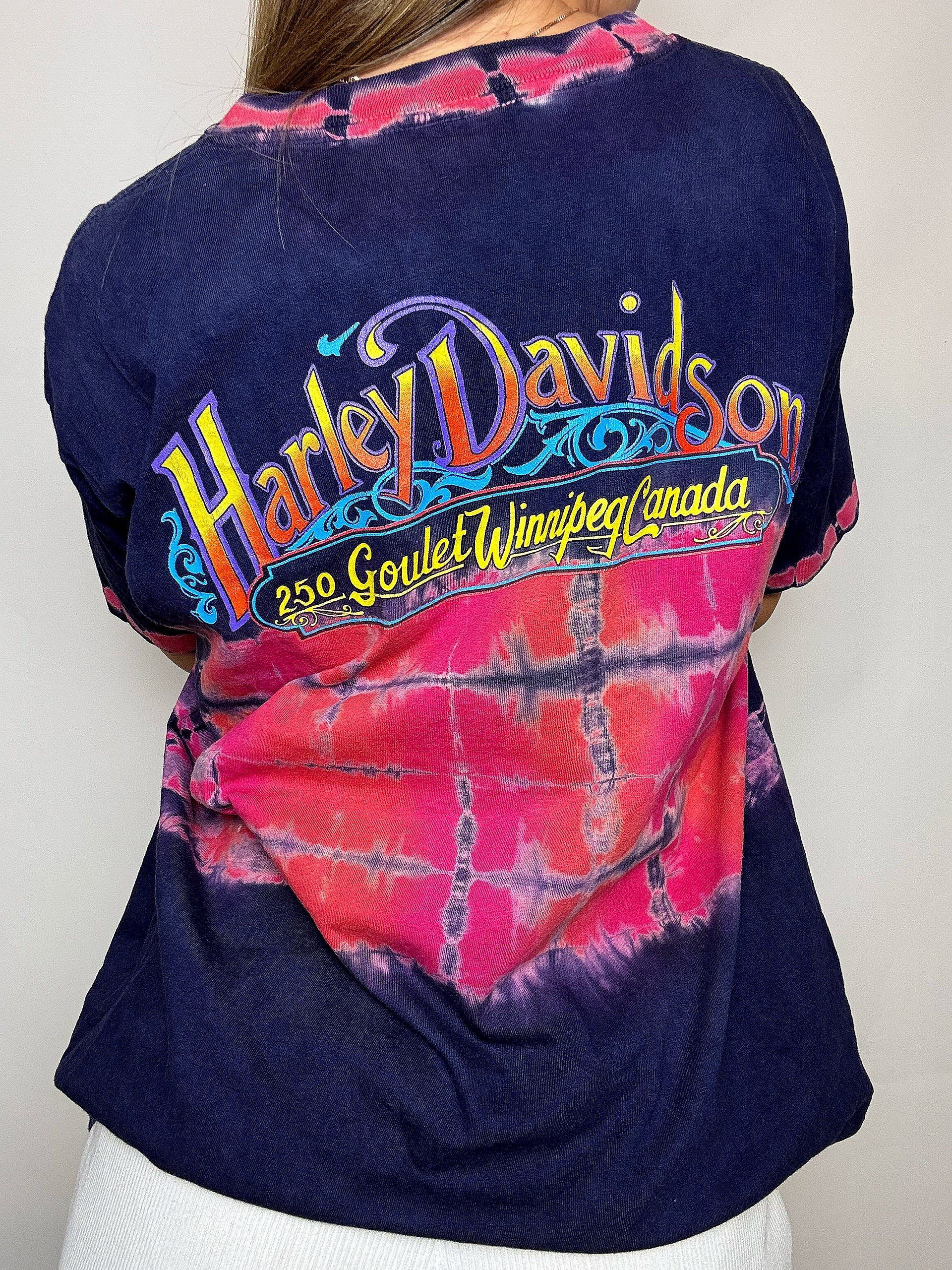 Tee shirt tie and dye HARLEY DAVIDSON M vintage