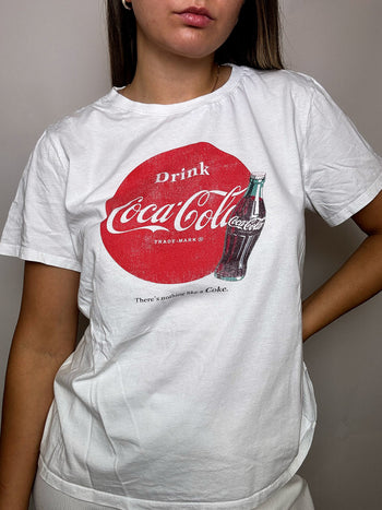 Tee shirt blanc COCA COLA L vintage