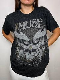 Vintage graues MUSE M T-Shirt