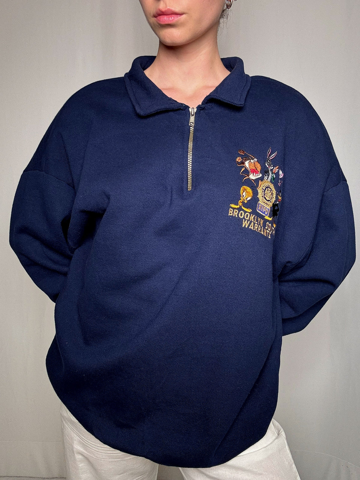 Sweat brodé Looney Tunes 2XL vintage