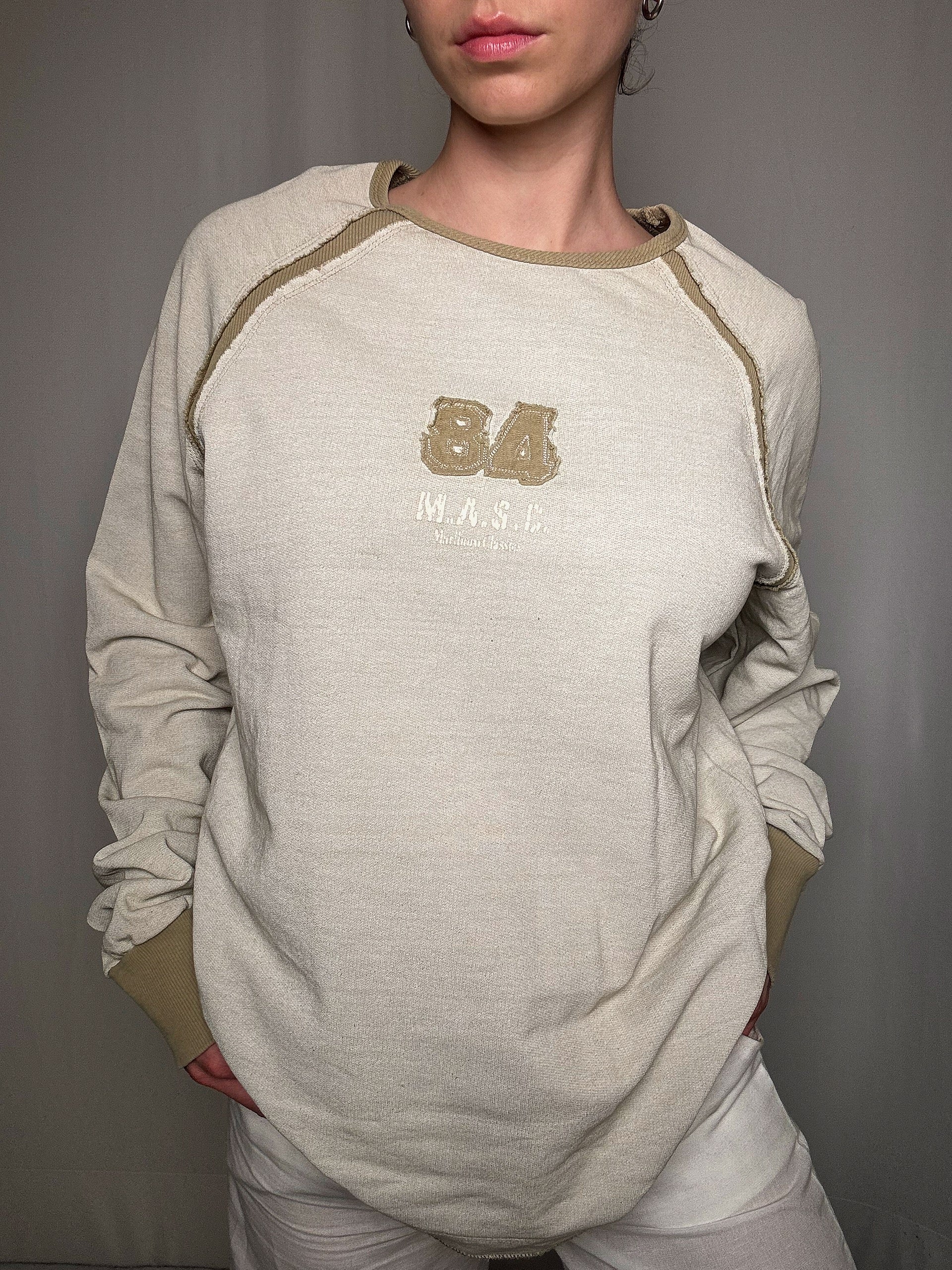 Sweat beige Marlboro Classic XL vintage