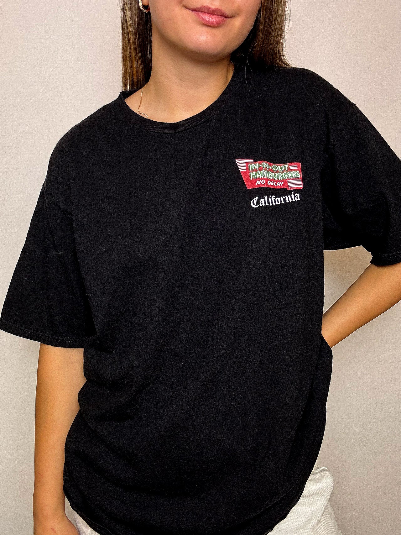 Tee shirt noir IN N OUT XL vintage