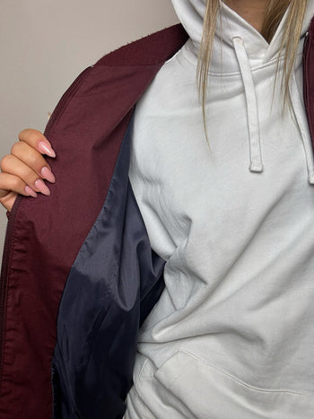 Bomber en coton bordeaux XL vintage
