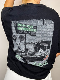 IN N OUT black XL vintage t-shirt