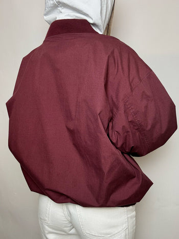 Bomber en coton bordeaux XL vintage