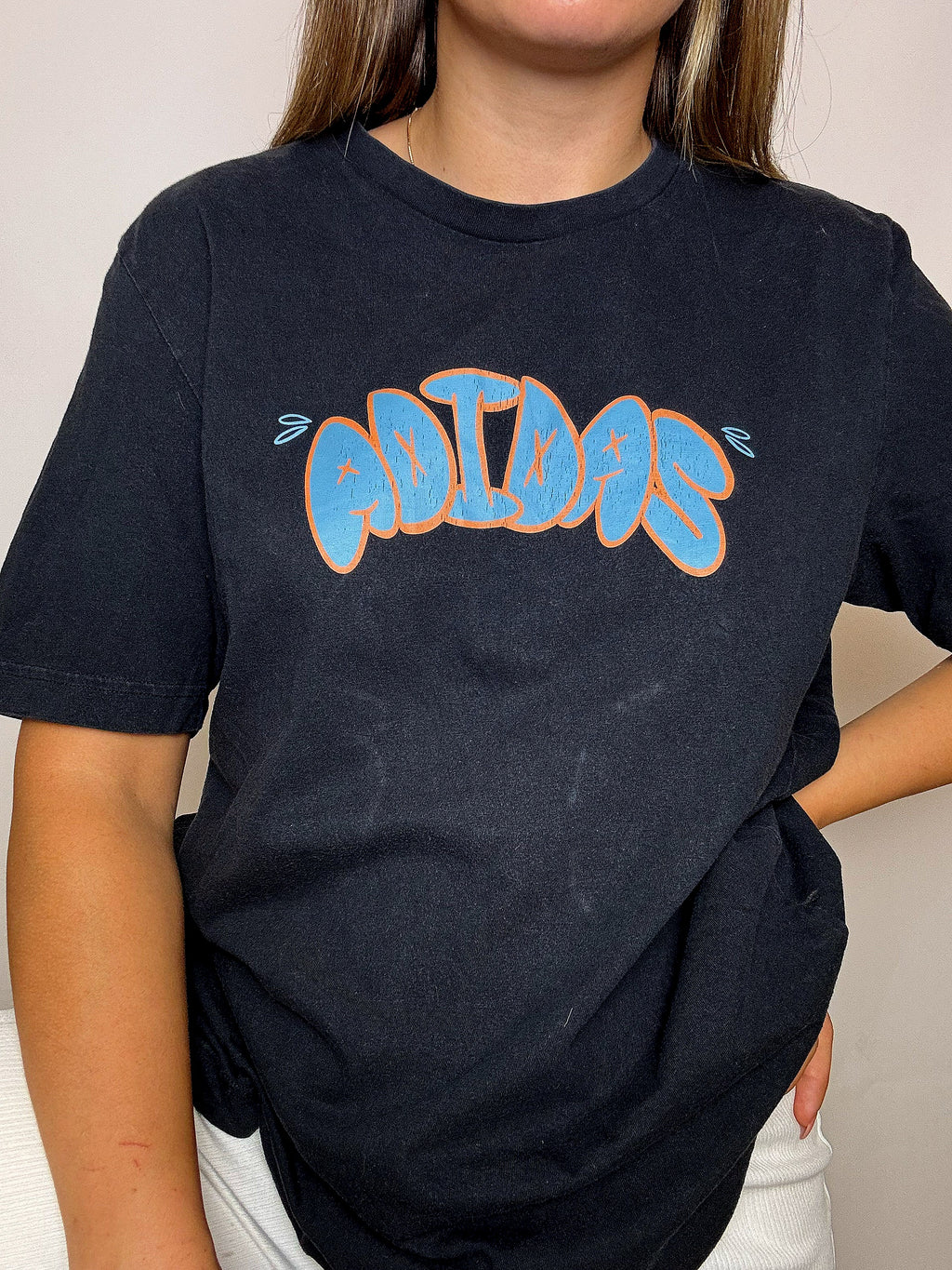 Tee shirt noir ADIDAS M vintage