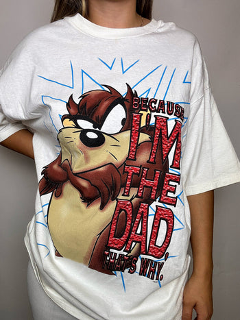 Tee shirt blanc TAZ XL vintage