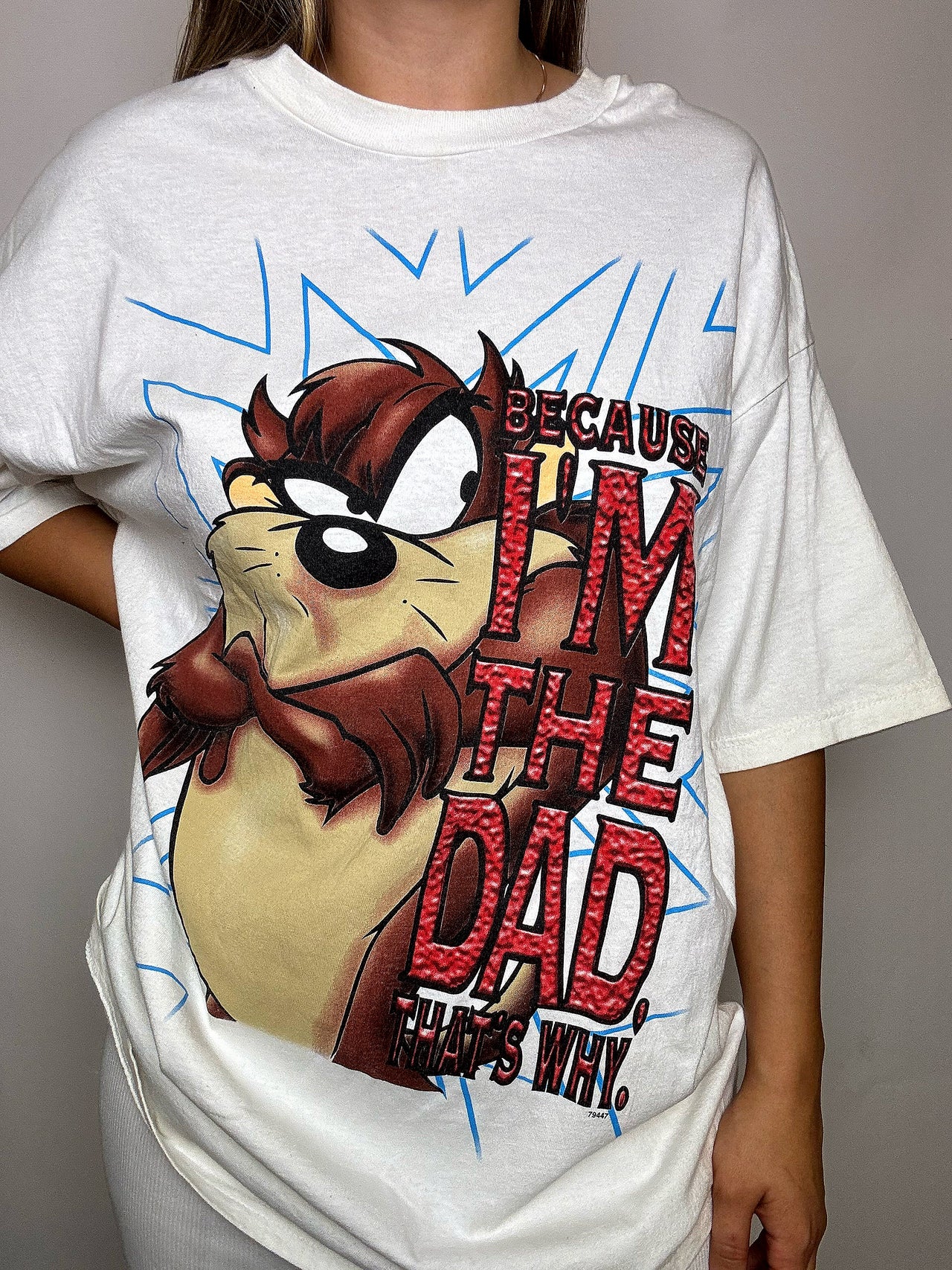 Tee shirt blanc TAZ XL vintage