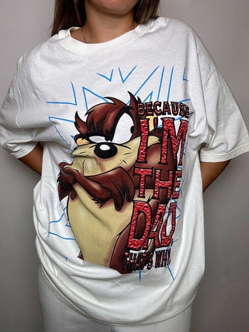 Tee shirt blanc TAZ XL vintage