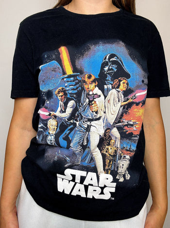 Tee shirt noir STAR WARS S vintage