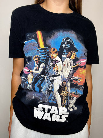 Tee shirt noir STAR WARS S vintage