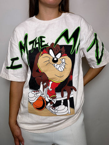 Tee shirt epais beige TAZ XXL vintage