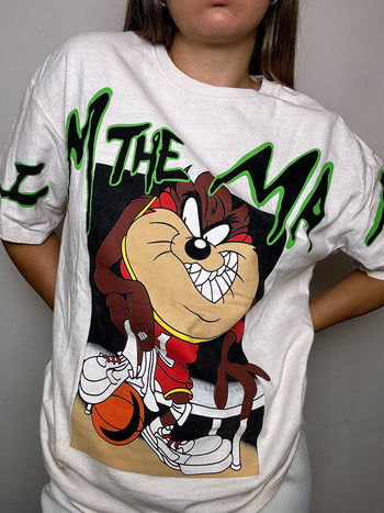 Tee shirt epais beige TAZ XXL vintage
