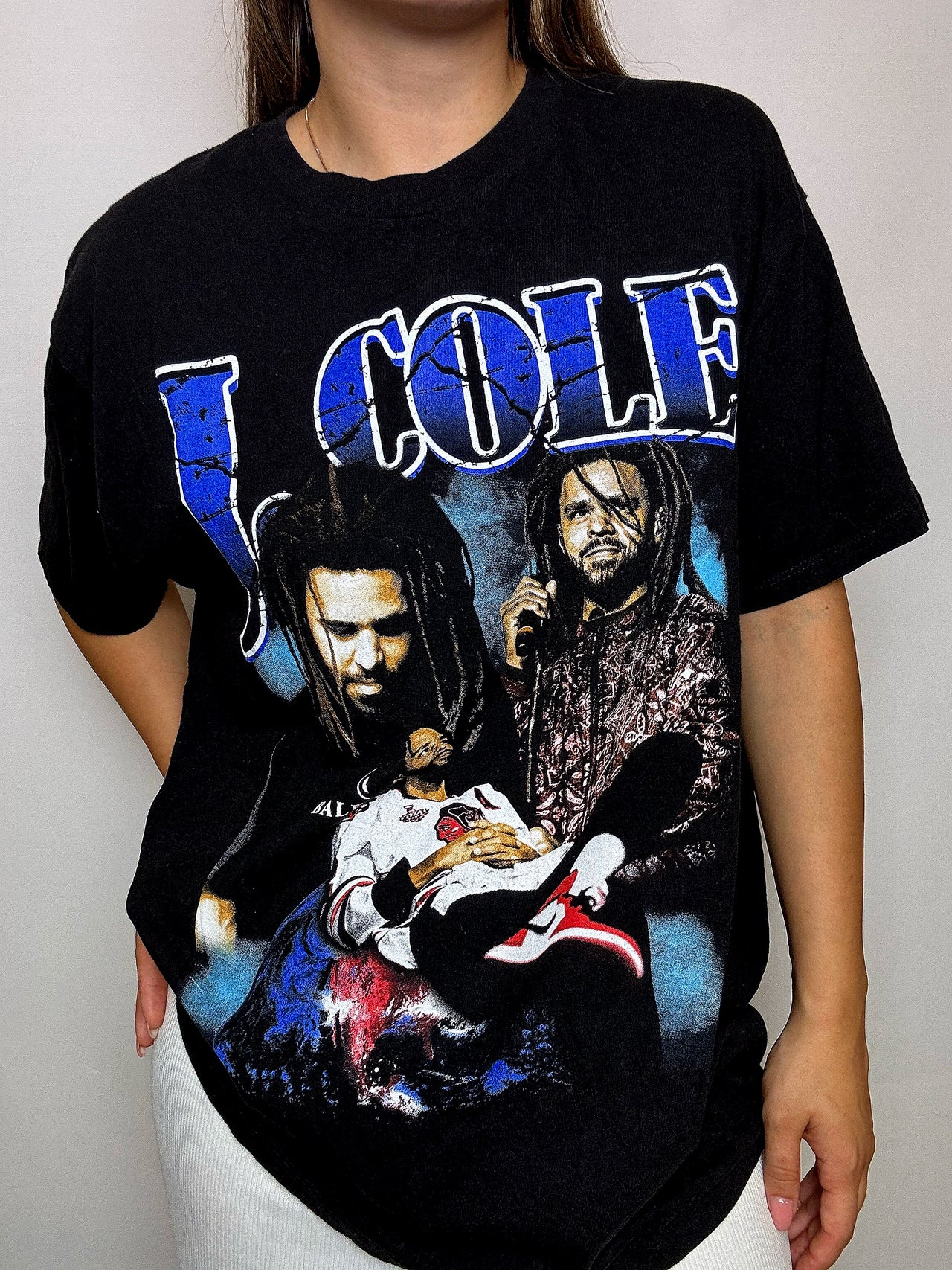 Tee shirt noir J COLE XL vintage