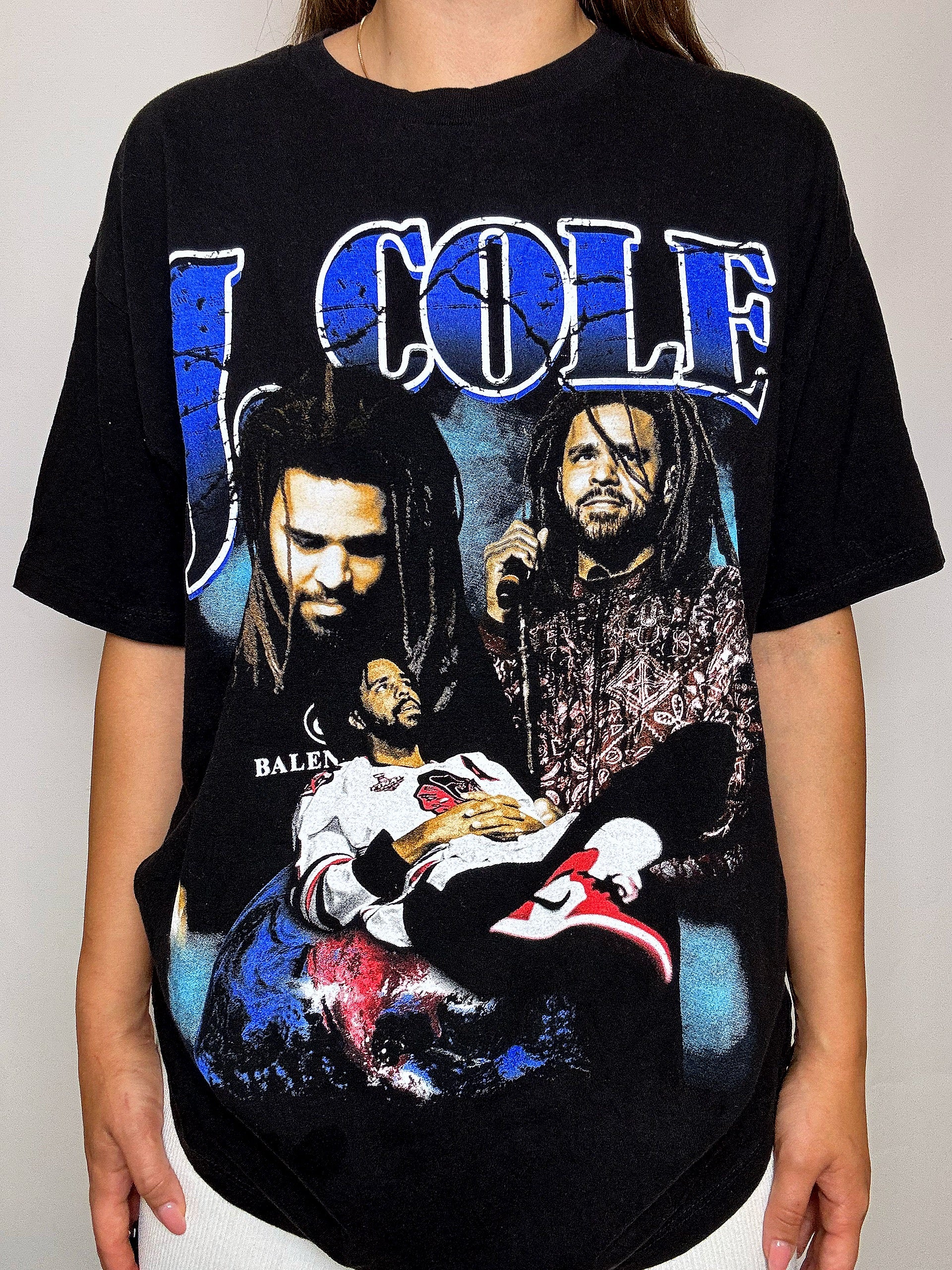 Tee shirt noir J COLE XL vintage