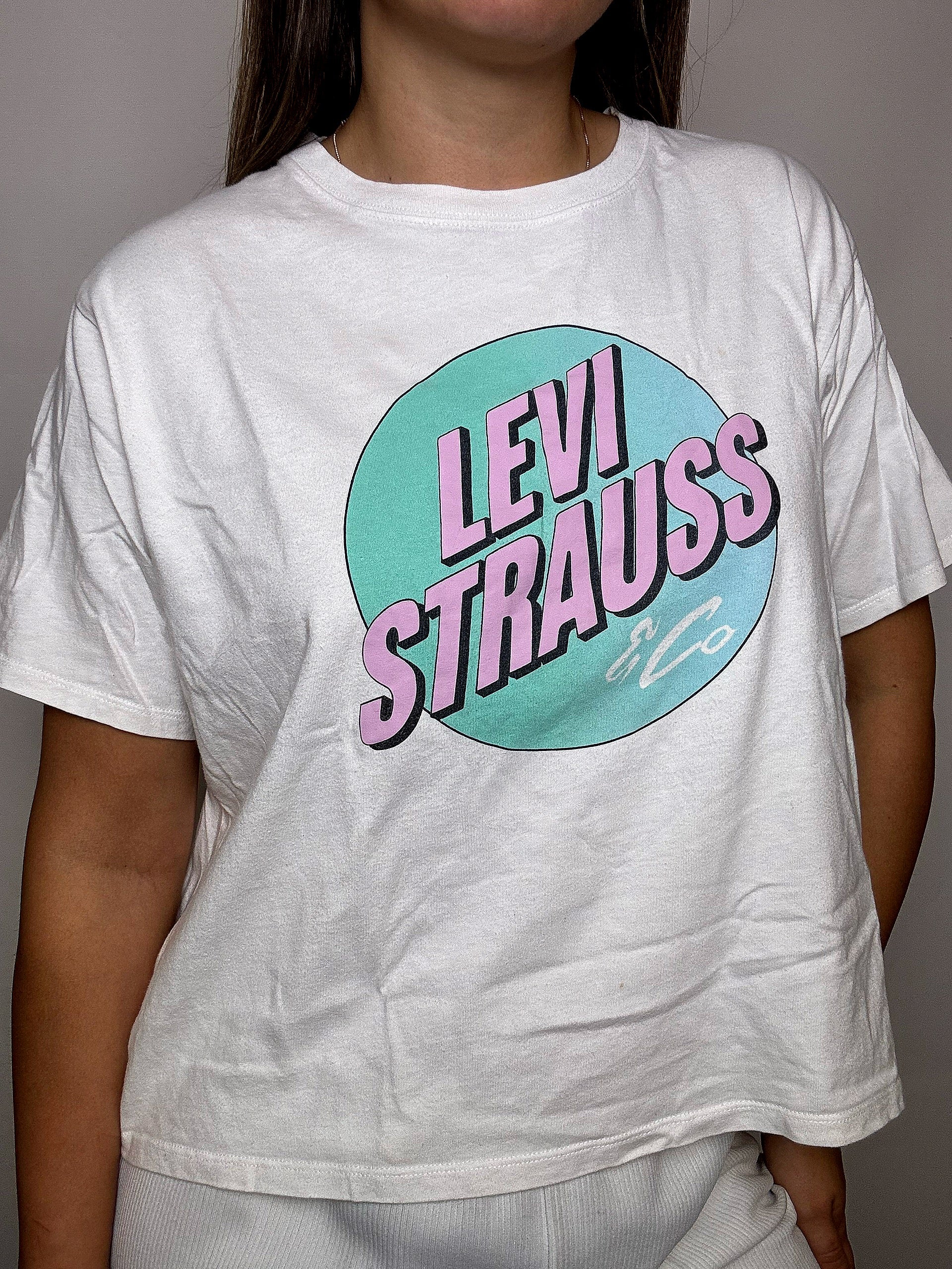 Tee shirt blanc LEVI'S S Vintage
