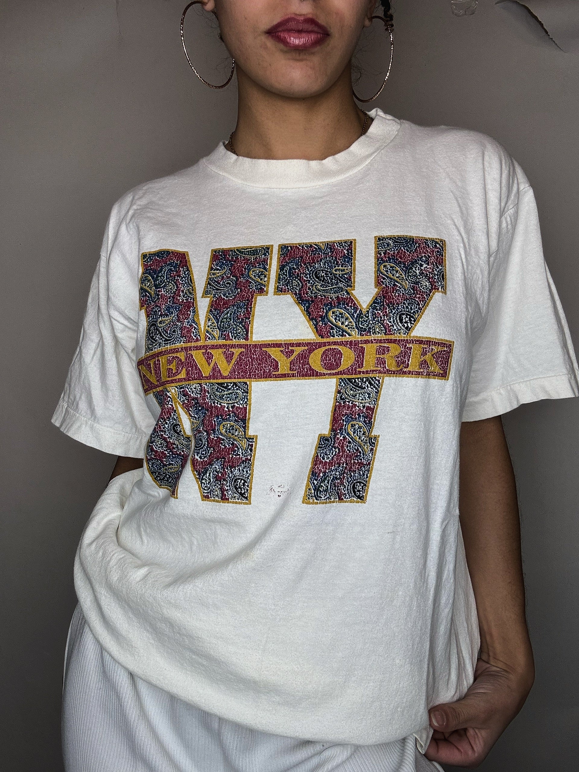 Tshirt blanc New York M vintage