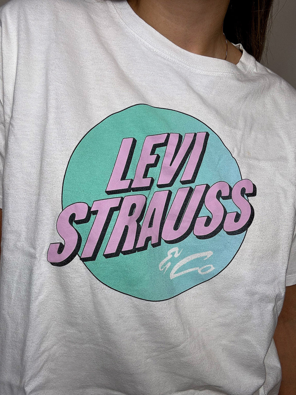 Tee shirt blanc LEVI'S S Vintage