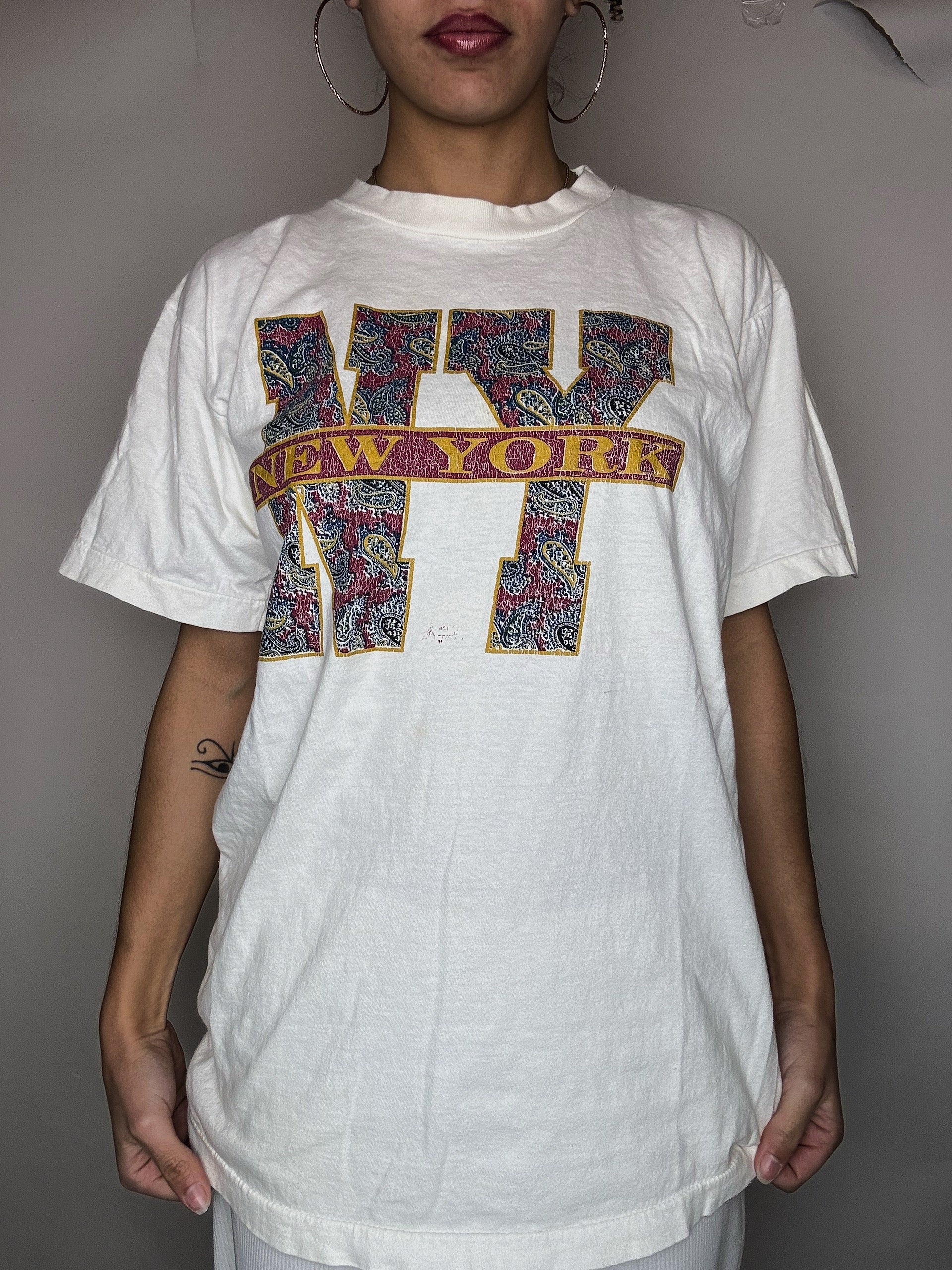 Tshirt blanc New York M vintage