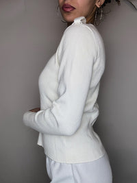 Pull blanc cassé Ralph Lauren S vintage
