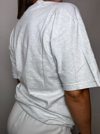 Tee shirt gris brodé VENEZIA M vintage