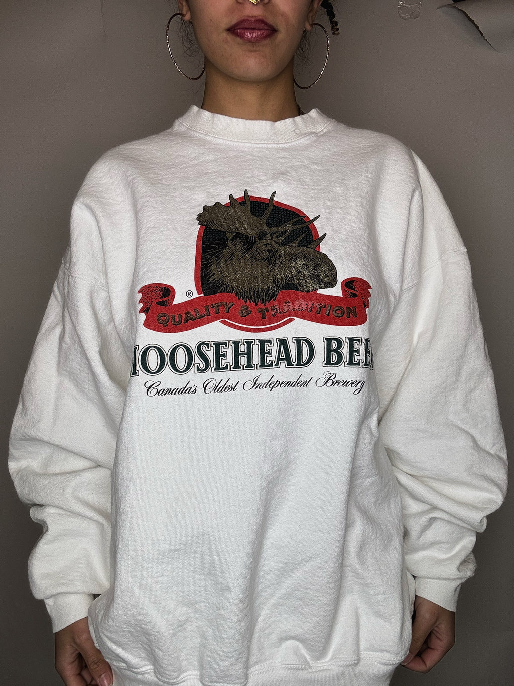 Vintage XXL white crewneck sweatshirt