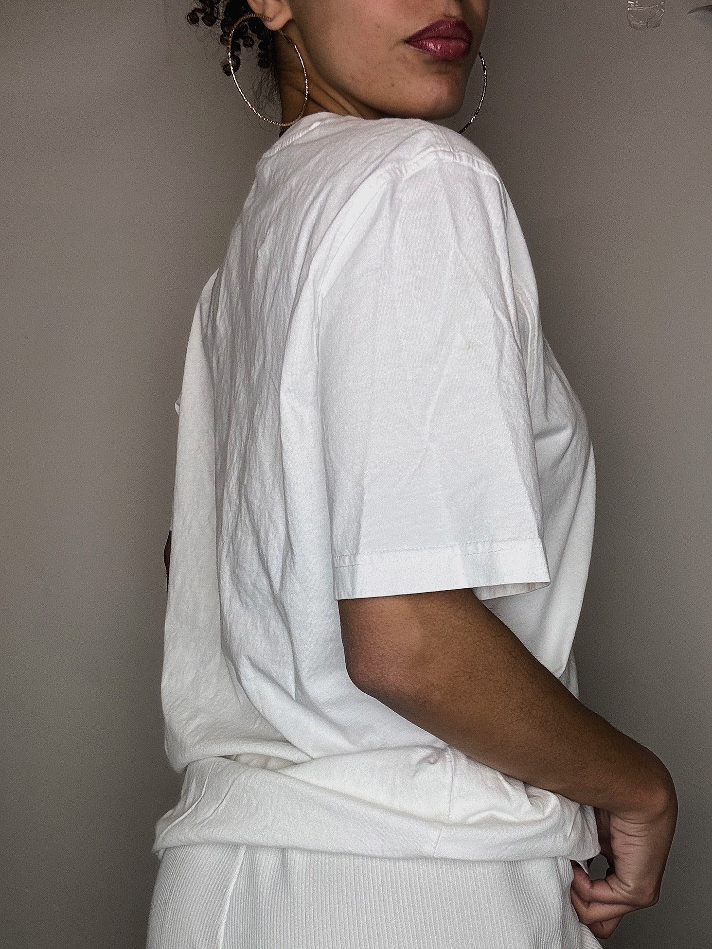 Tshirt blanc Adidas M vintage