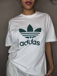 Adidas weißes T-Shirt M Vintage
