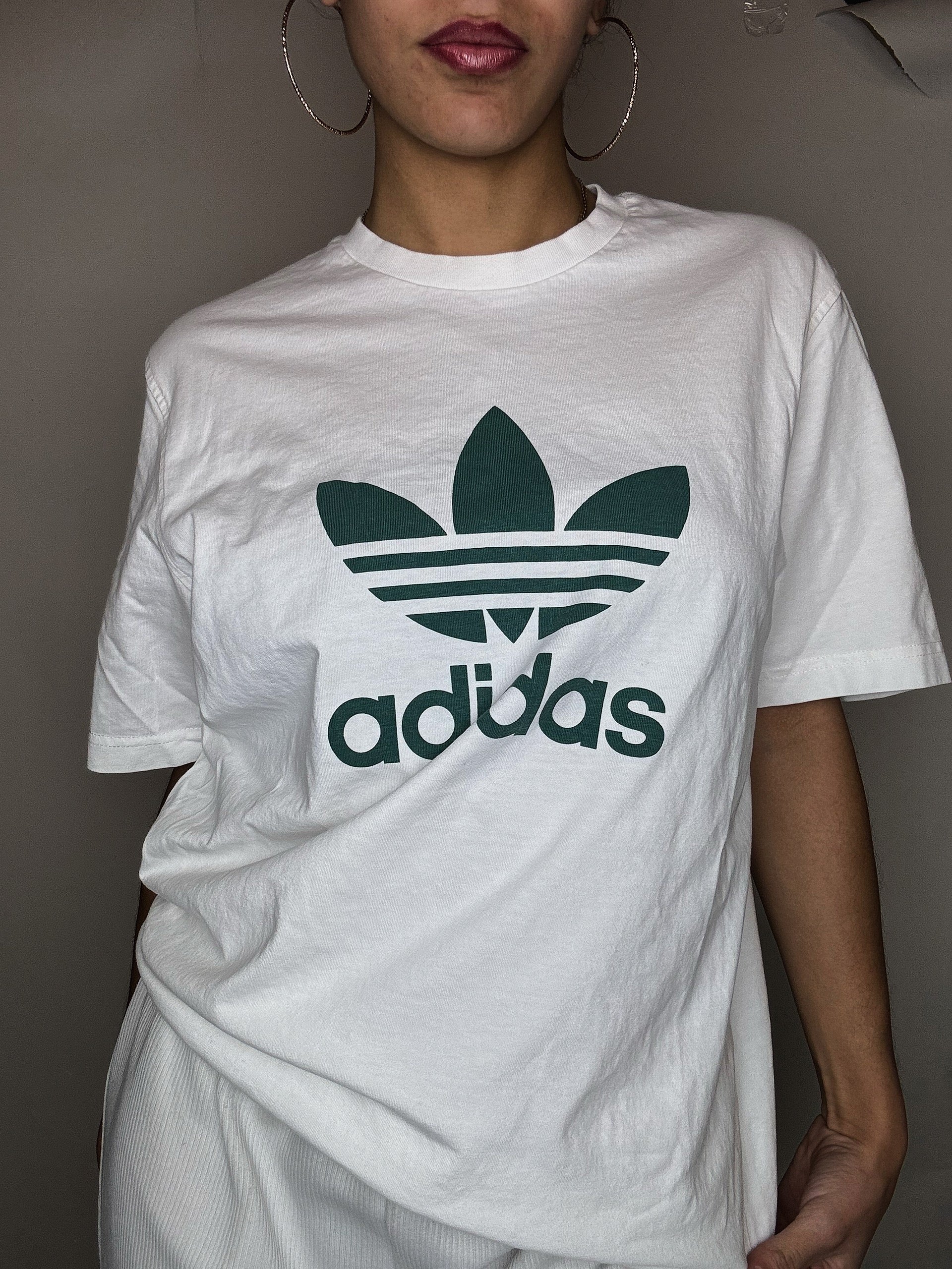 Adidas weißes T-Shirt M Vintage