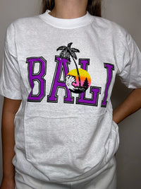 BALI M Vintage weißes T-Shirt
