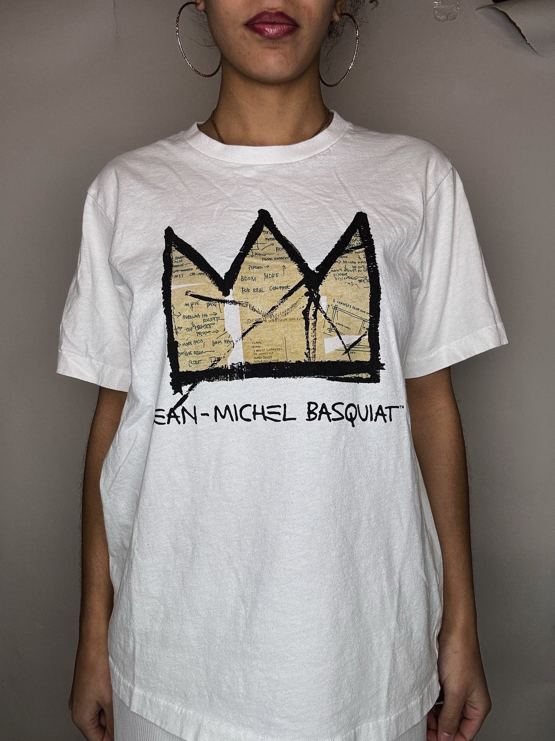 Basquiat x Uniqlo M weißes Vintage-T-Shirt