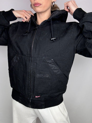 Bomber en coton noir DICKIES M vintage