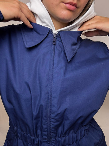 Veste en coton bleue L vintage